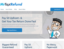 Tablet Screenshot of mrtaxrefund.com.au